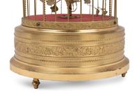 A Gilt Metal Singing Bird in Cage Automaton by Karl Griesbaum Workshop
