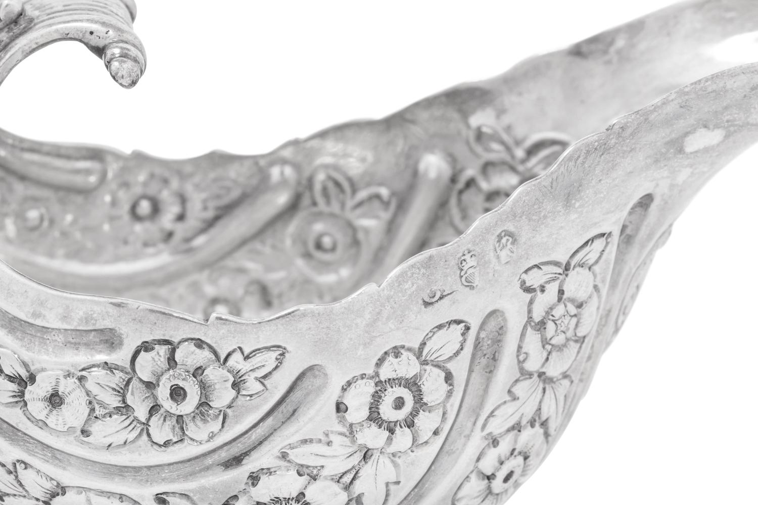 An Irish Georgian Silver Sauce Boat