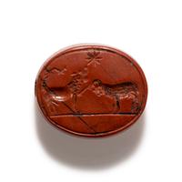 A Roman Red Jasper Zodiac Gem
