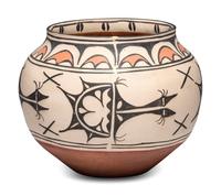 San Ildefonso Polychrome Pottery Storage Jar