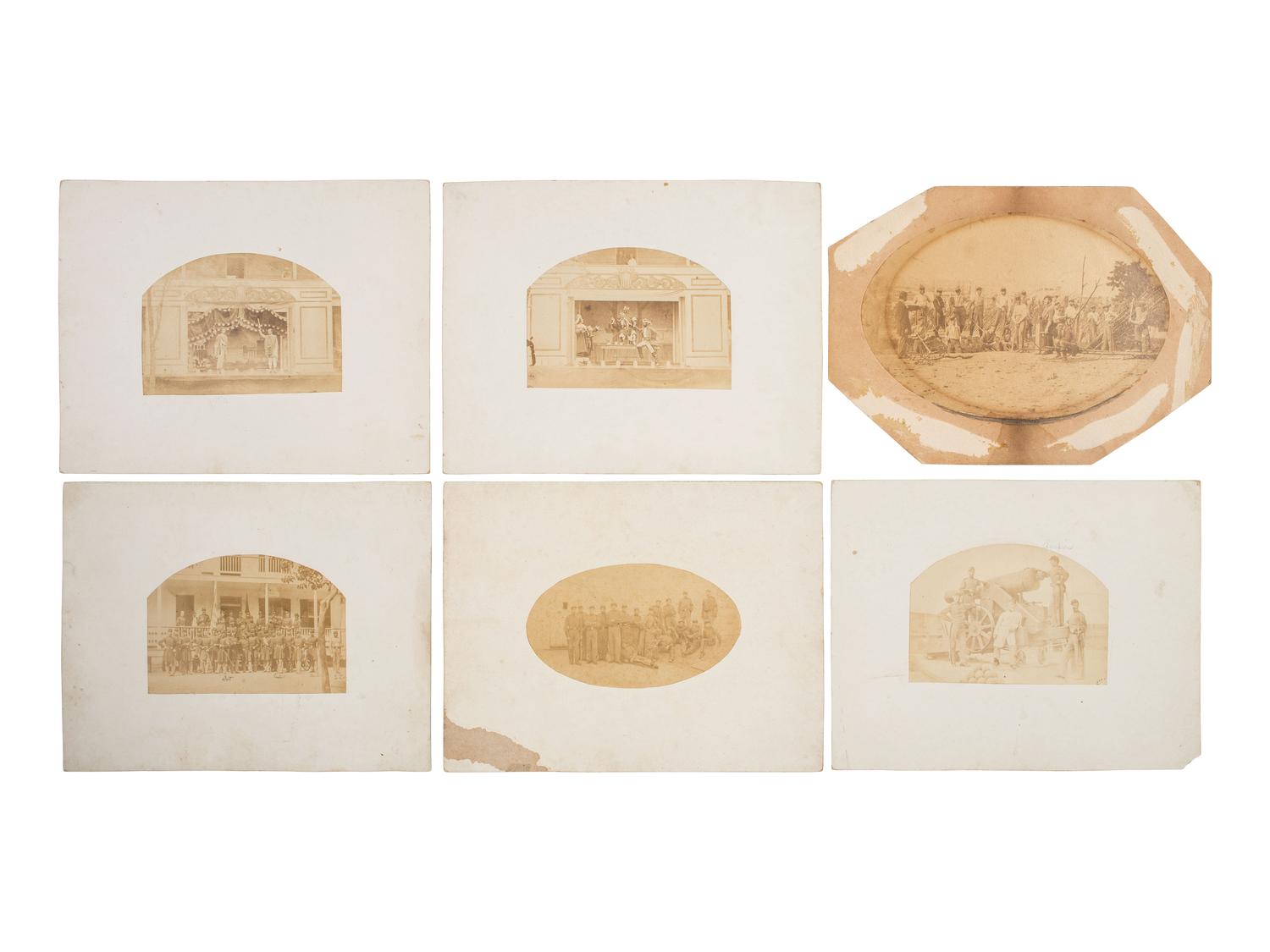 [CIVIL WAR]. A group of 11 photographs of the 7th New York State Militia by W. Seuss, Baltimore.