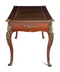 A Louis XV Style Gilt Metal Mounted Bureau Plat