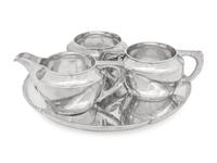 A Kalo Silver Three-Piece Service