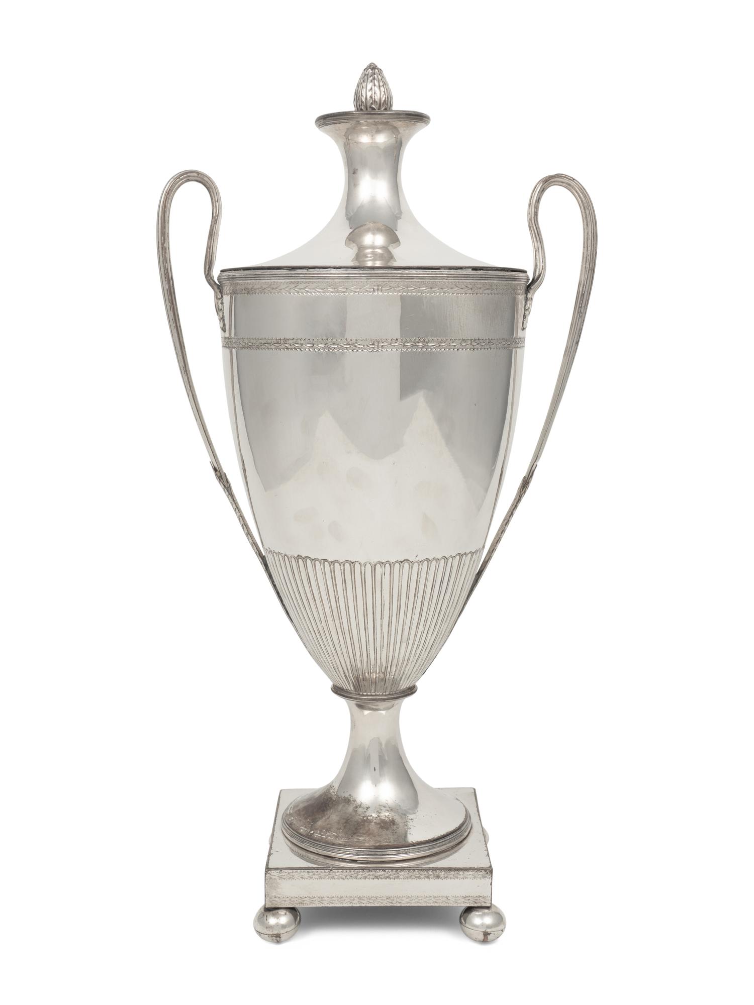 An English Silver-Plate Tea Urn