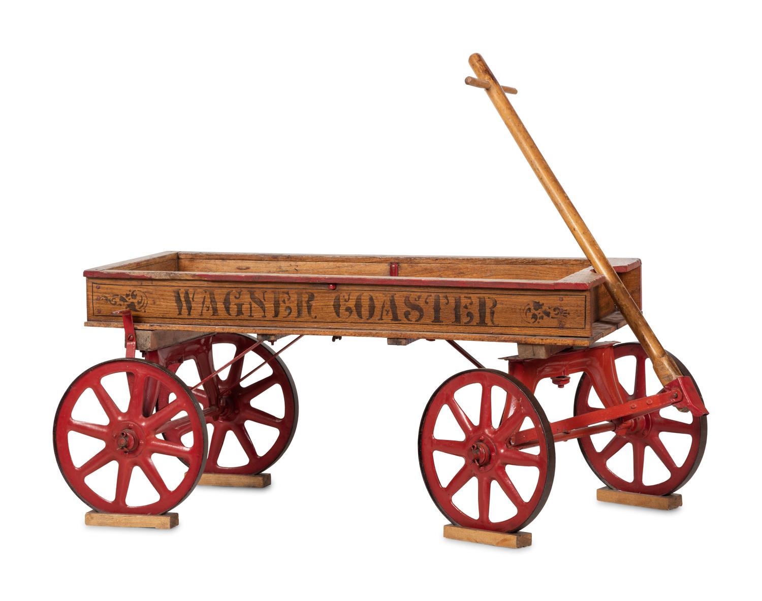 A 'Wagner Coaster' Wooden Advertising Wagon