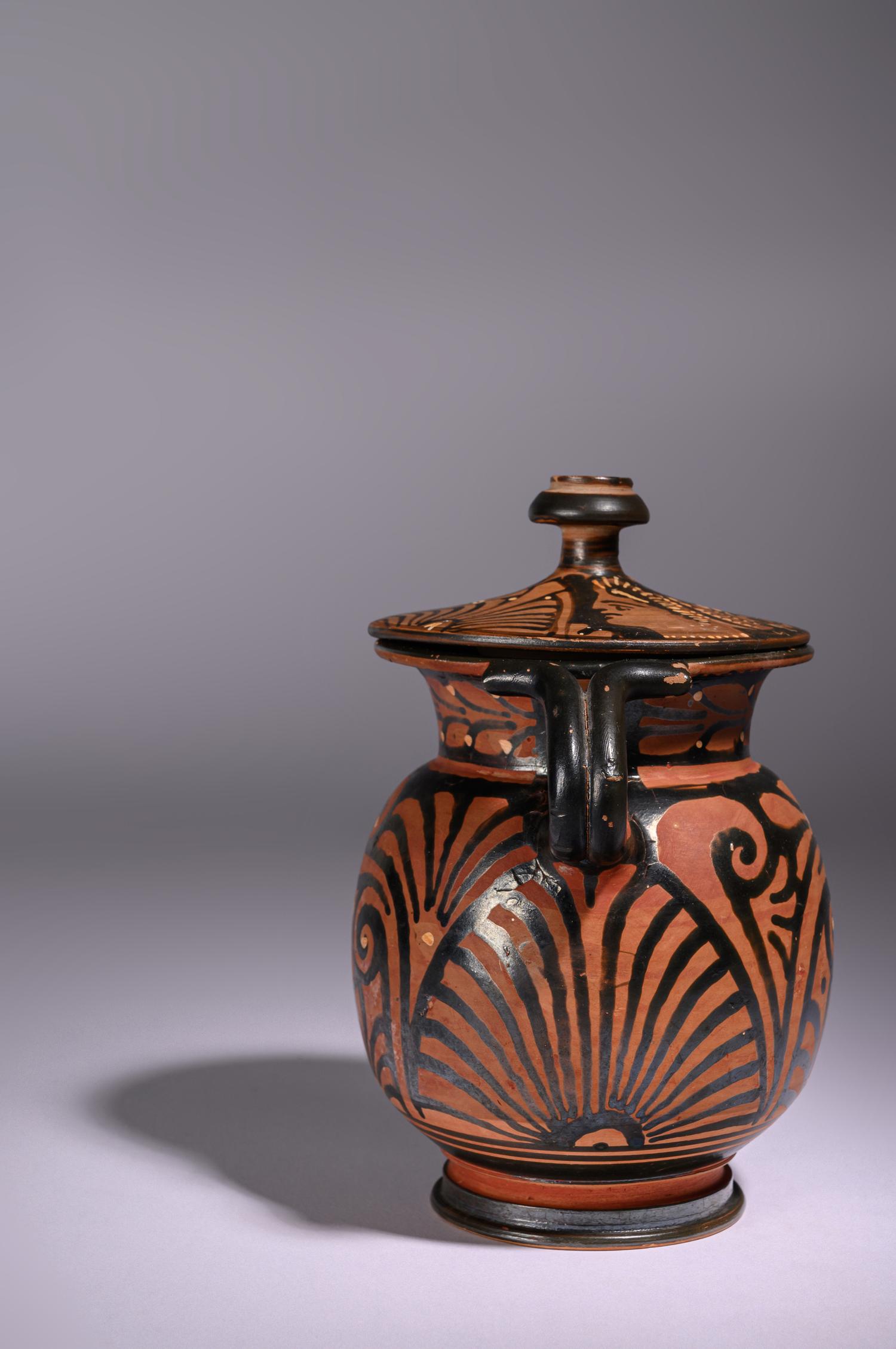 An Apulian Red-Figured Lidded Oinochoe