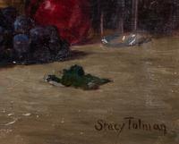Four Still Life Paintings Depicting Fruit and Wine