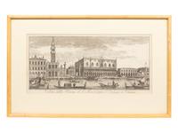 Four Etchings Depicting Venice