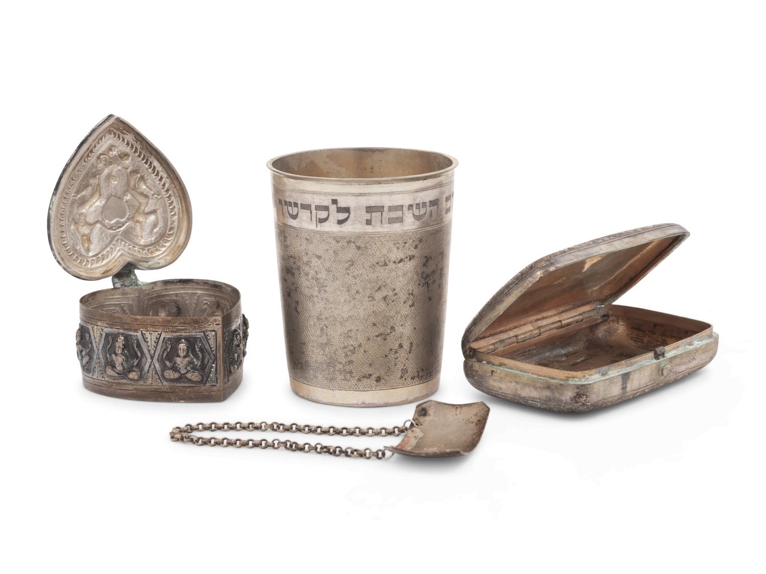 Four Continental Silver Hollowware Articles