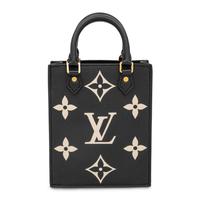 Louis Vuitton, Petit Sac Plat in Bicolor Empreinte Monogram Leather