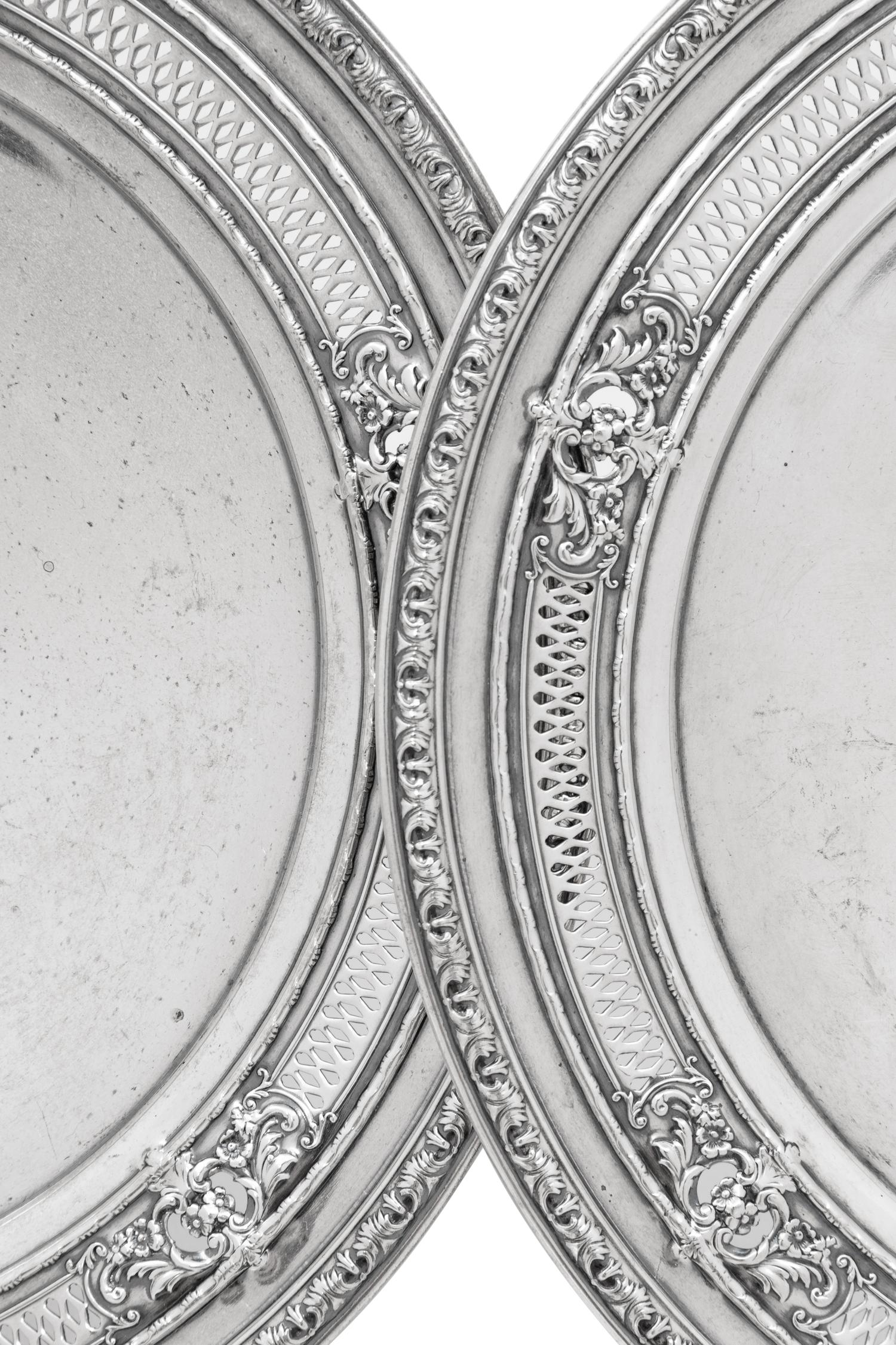 A Pair of American Silver Tazze