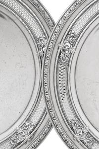 A Pair of American Silver Tazze