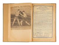 An Original Scrapbook from the Career of Junior Lightweight Boxing Champion Frankie Klick Curated by Manager Joe Doran