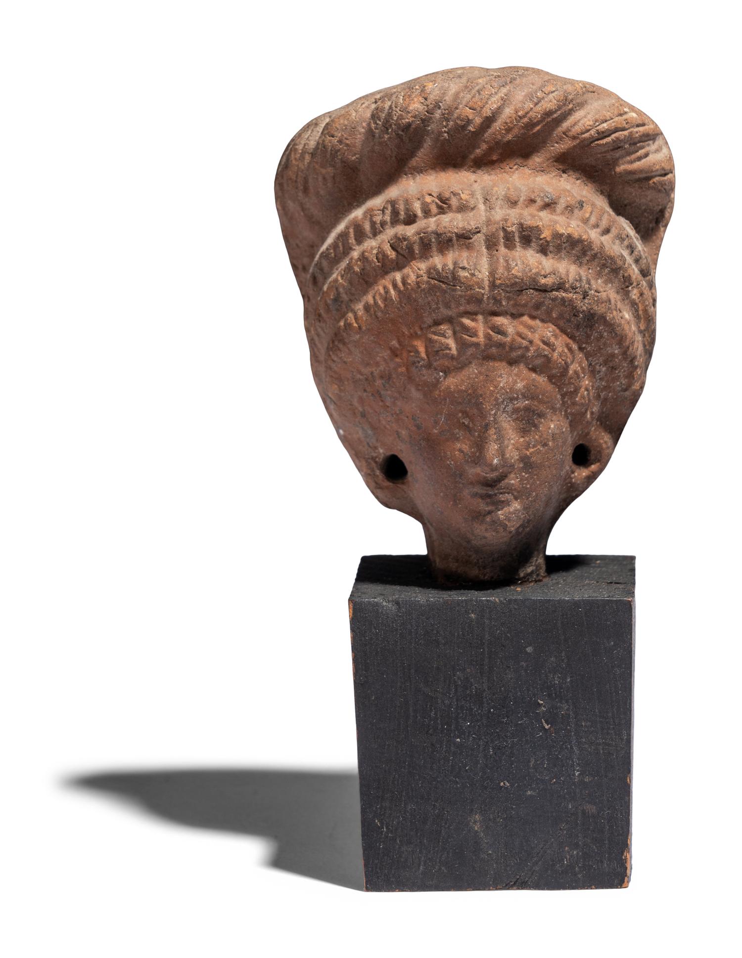 A Hellenistic Terracotta Head of a Woman
