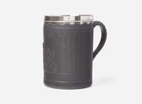 A Very Large Wedgwood Black Basalt Tankard with Silver Rim, UK, 1770s