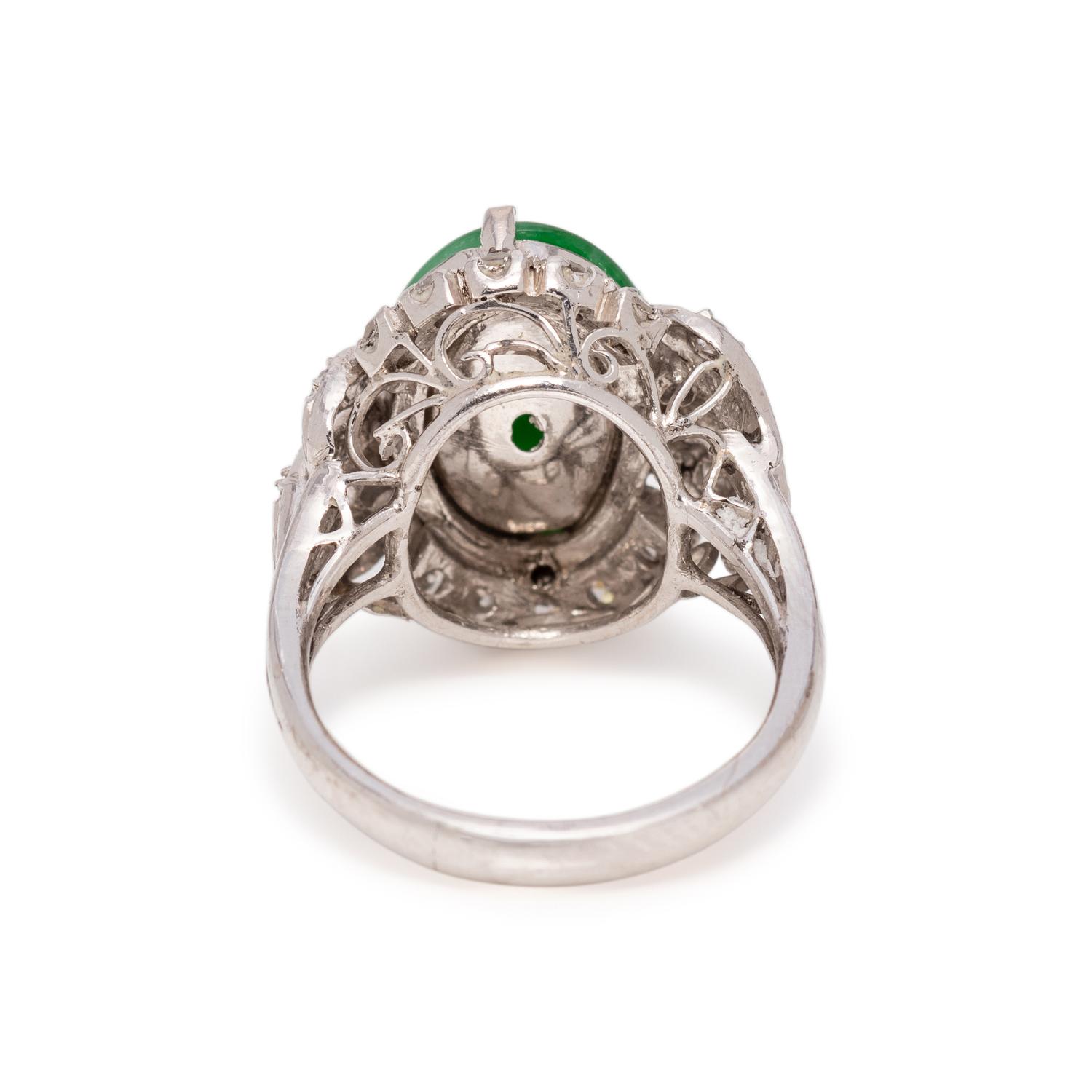 JADE AND DIAMOND RING