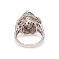 JADE AND DIAMOND RING