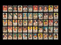 A Group of 89 Assorted 1952 Topps Baseball Cards Including Hall of Famers