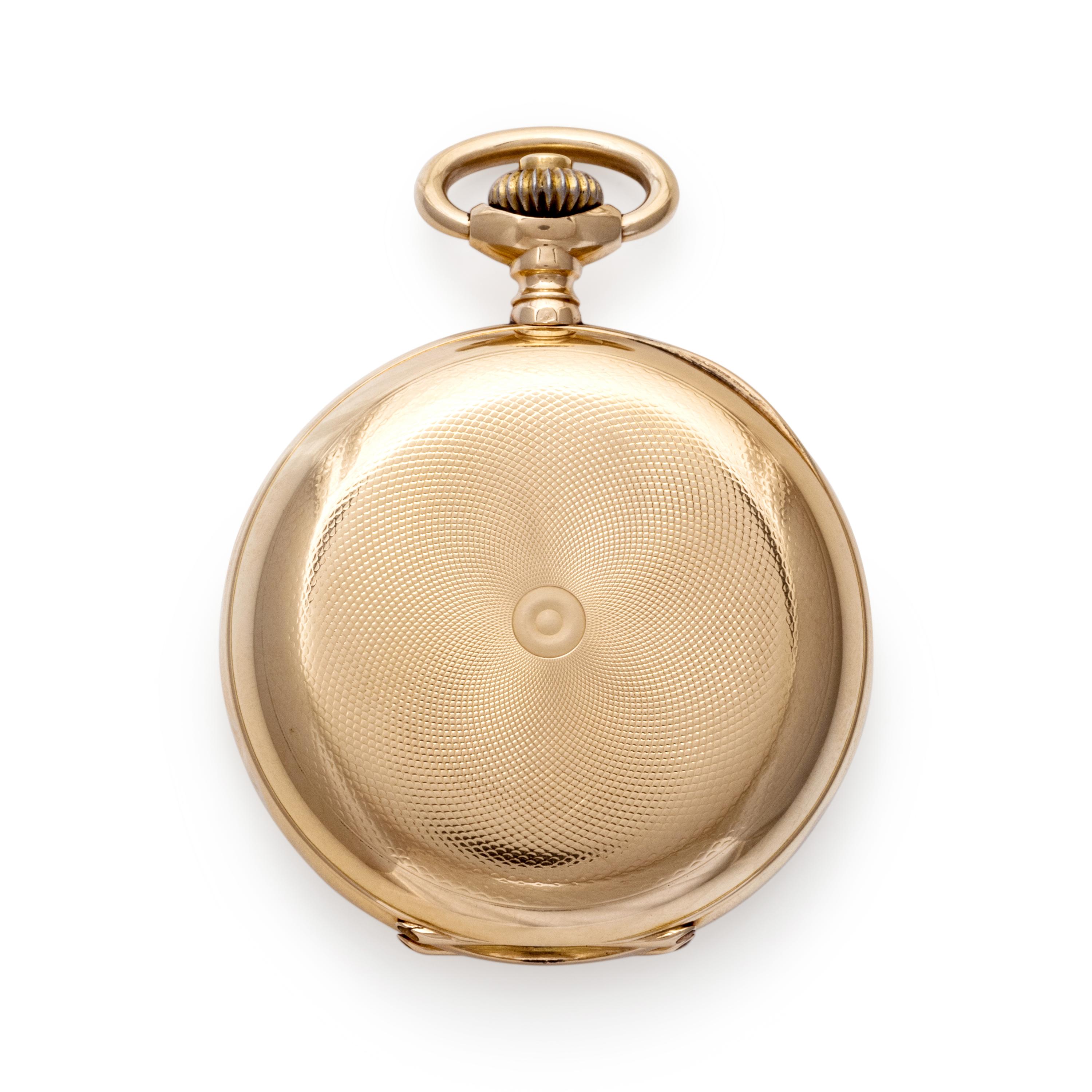 14K YELLOW GOLD MOON PHASE CALENDAR HUNTER CASE POCKET WATCH