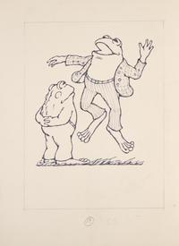 [Children's & Illustrated] Lobel, Arnold. Original Illustration of Frog and Toad