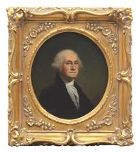 American School 19th Century, After Gilbert Stuart (1755-1828), A Portrait of George Washington