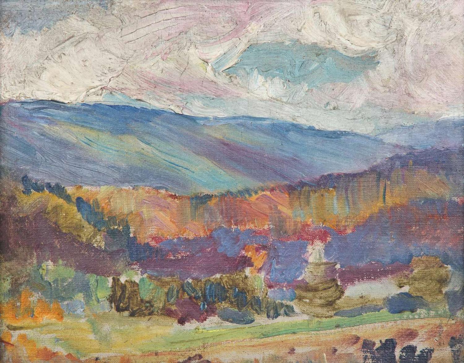 Arthur Beecher Carles (American, 1882-1952) - Autumn Landscape