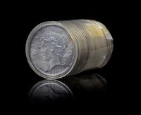 A Group of Twenty-Five United States 1922 Peace Silver Dollars