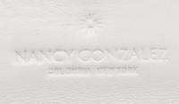 Nancy Gonzalez, White Crocodile Shoulder Bag/Clutch