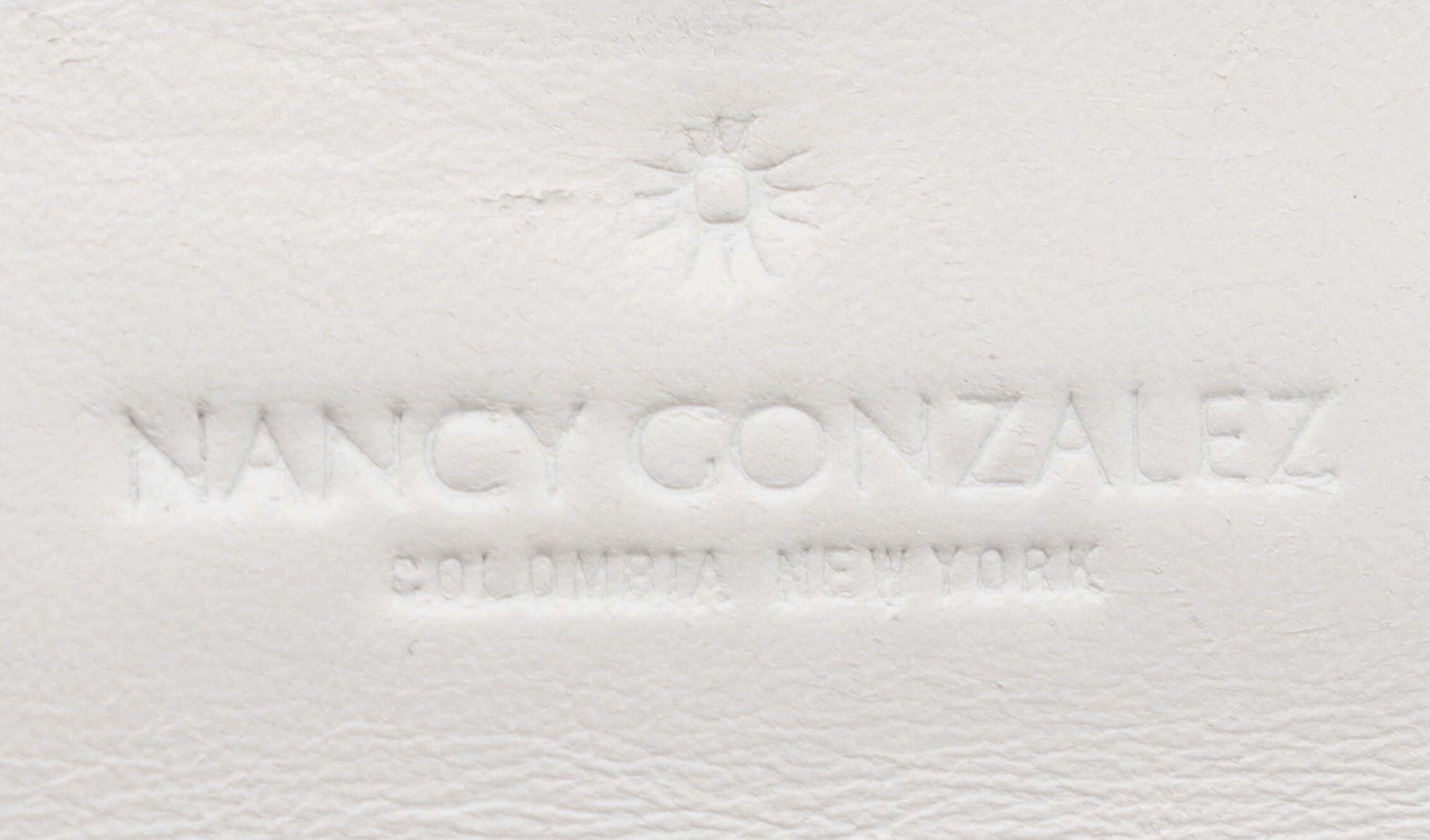 Nancy Gonzalez, White Crocodile Shoulder Bag/Clutch