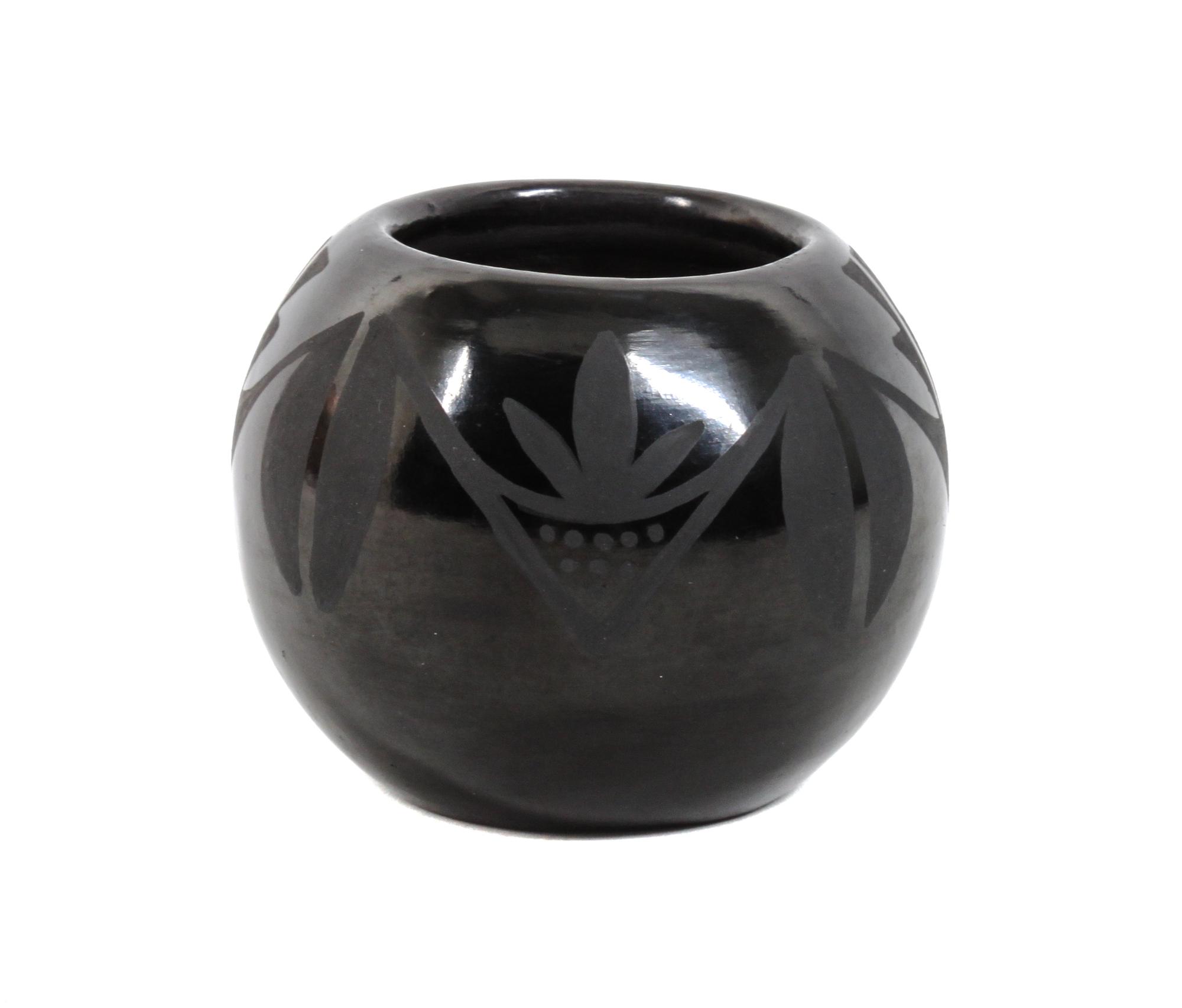 Santana and Adam Martinez (1909-2001/1901-2000), San Ildefonso Height 2 3/4 x diameter 3 1/2 inches.