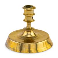 A Spanish Brass Candlestick