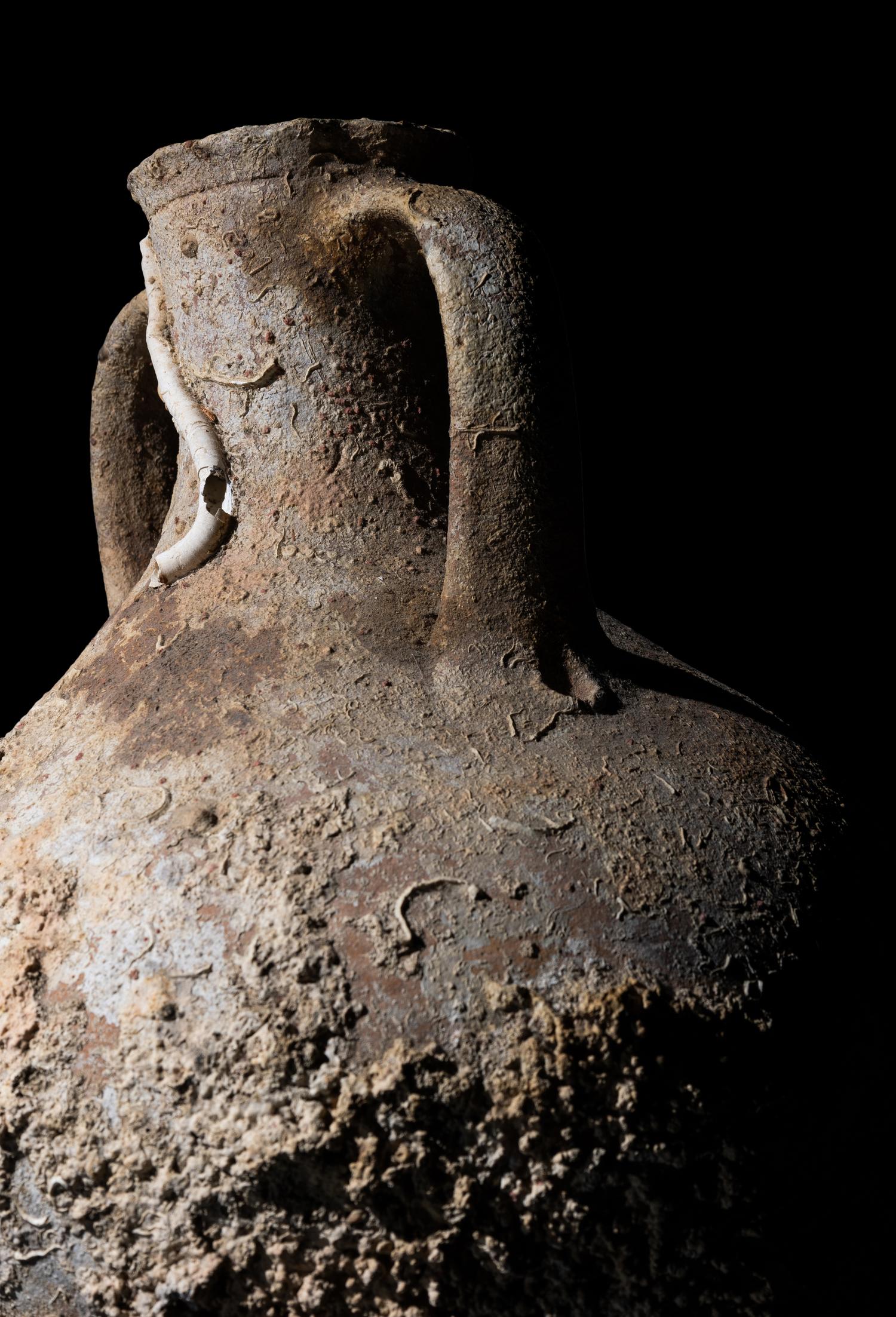A Roman Terracotta Amphora with Marine Encrustation