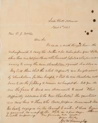 [ENSLAVEMENT & ABOLITION]. 2 letters from J. W. McConaughy of Little Rock, AR, to the C.J. McRae.
