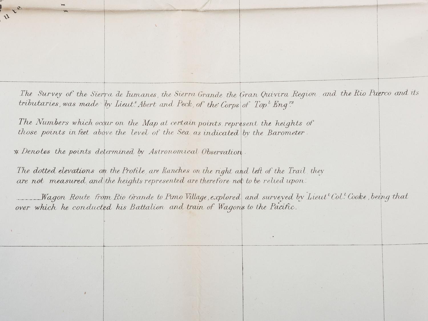 [MEXICAN WAR]. Rare map of the Southwest, 1848.
