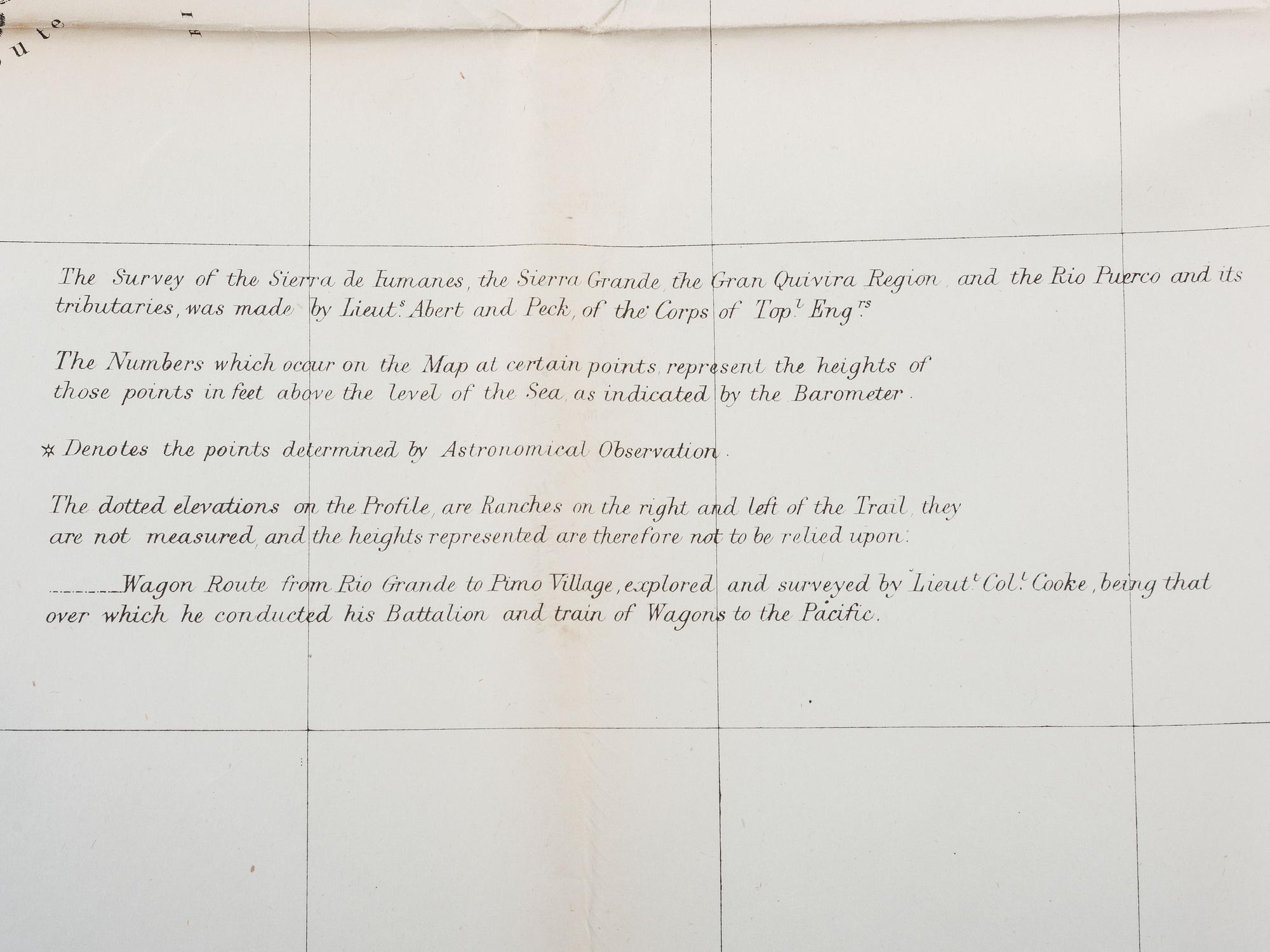[MEXICAN WAR]. Rare map of the Southwest, 1848.