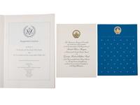 [REAGAN, Ronald (1911-2004)] Inauguration & campaign ephemera, and Christmas cards.