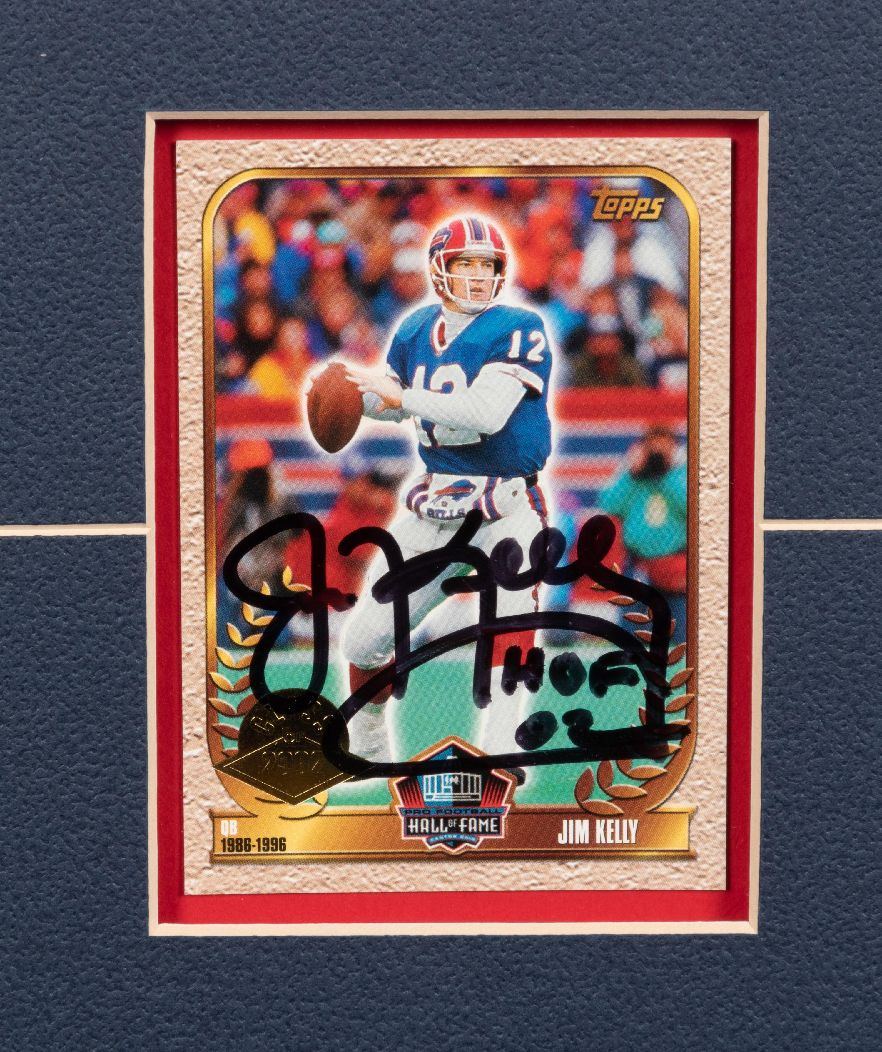 A Jim Kelly Signed Hall of Fame Presentation Jersey,