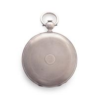 SILVER 'DOUBLE TIME' HUNTER CASE POCKET WATCH