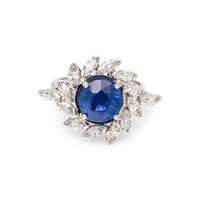 SAPPHIRE AND DIAMOND RING