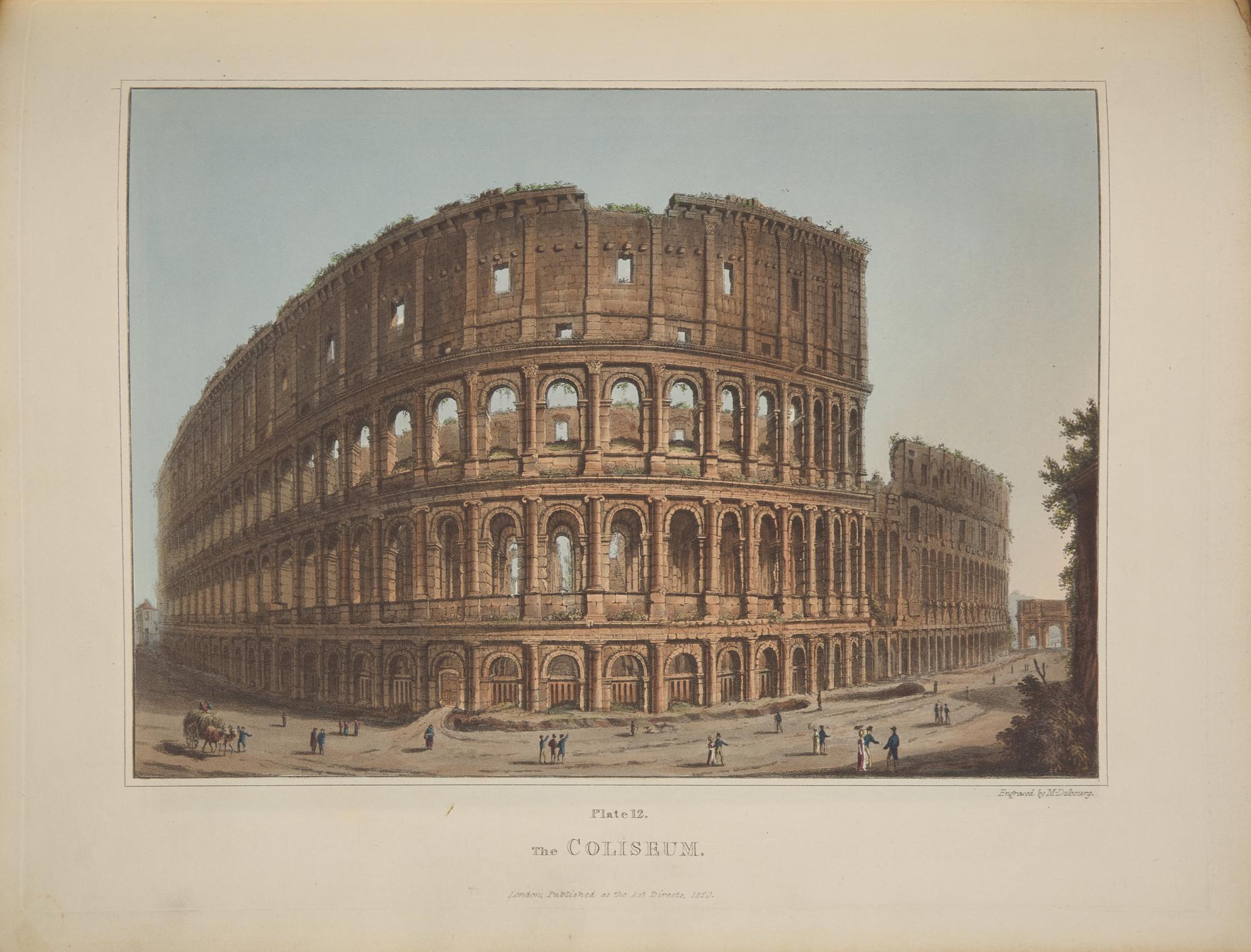 [Color-Plate Books] Dubourg, M(atthew). Views of the Remains of Ancient Buildings in Rome, and Its Vicinity. With a Descriptive and Historical Account of Each Subject
