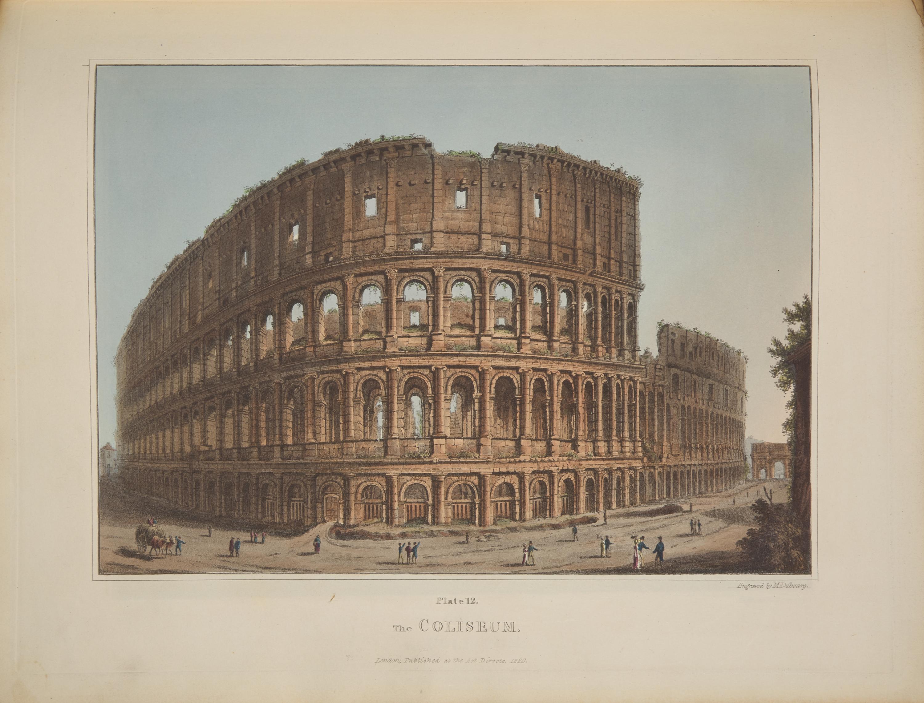 [Color-Plate Books] Dubourg, M(atthew). Views of the Remains of Ancient Buildings in Rome, and Its Vicinity. With a Descriptive and Historical Account of Each Subject