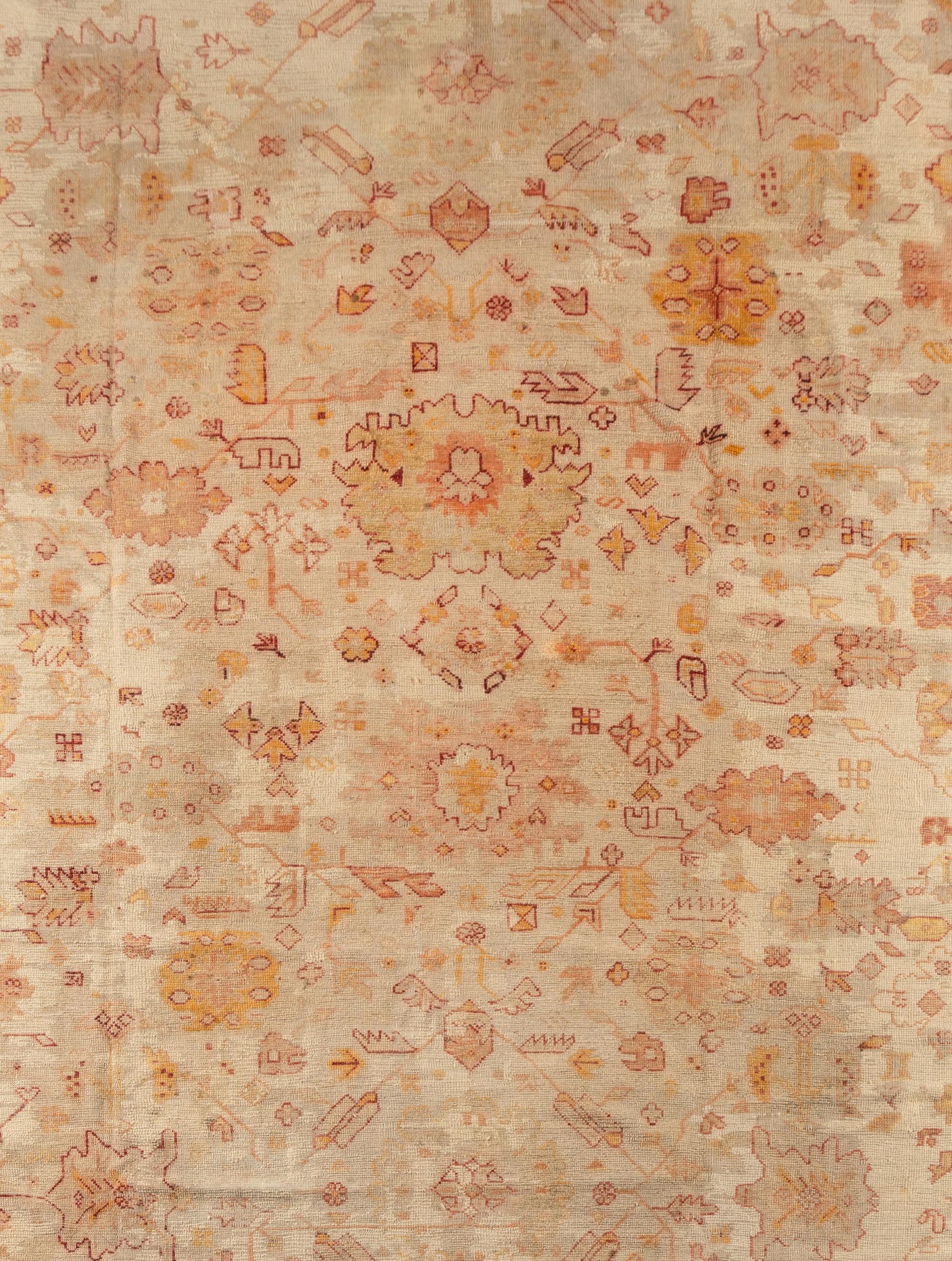 An Oushak Wool Rug