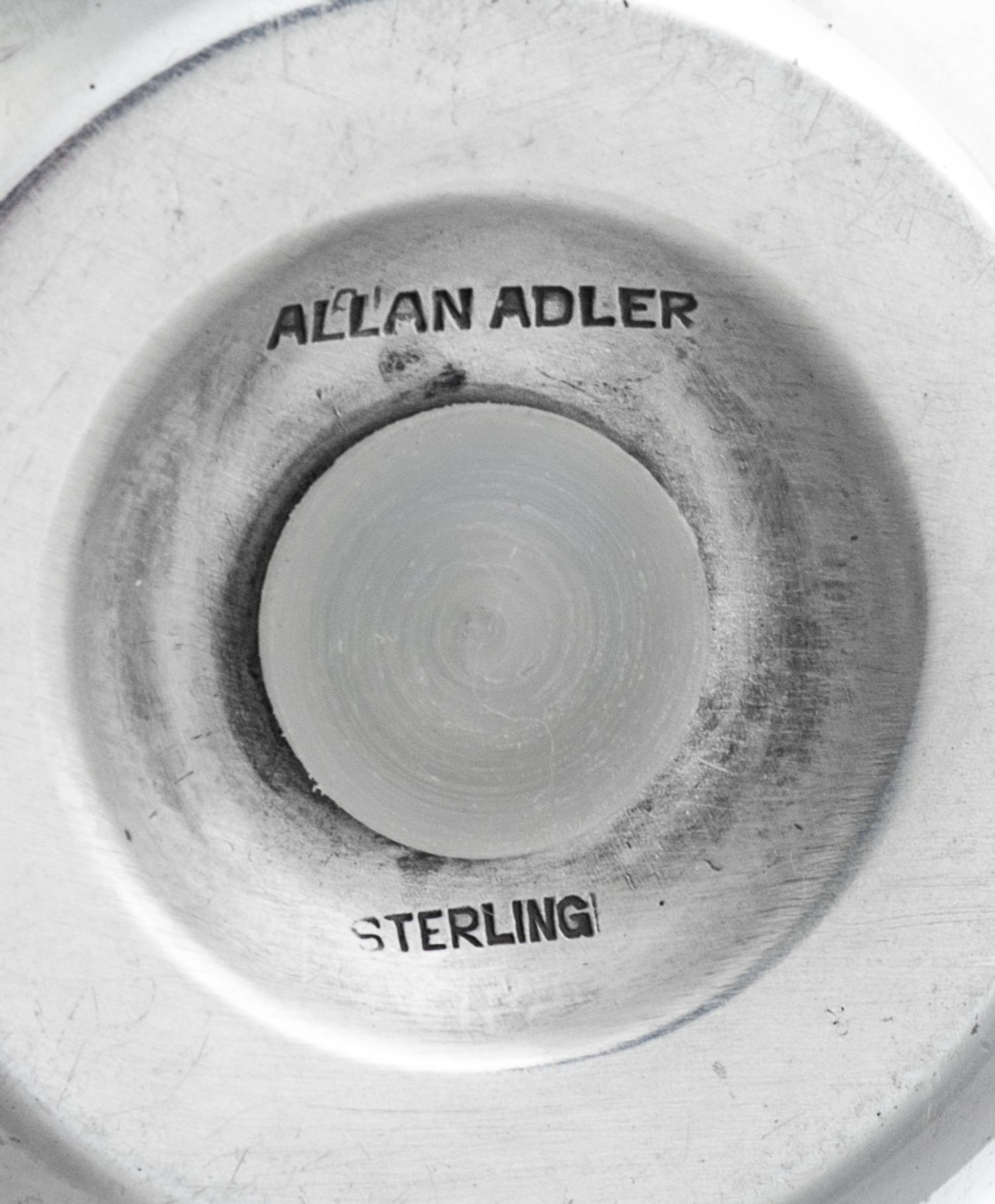 A Group of Three American Silver Casters, Allen Adler, Los Angeles, CA, 20th Century,