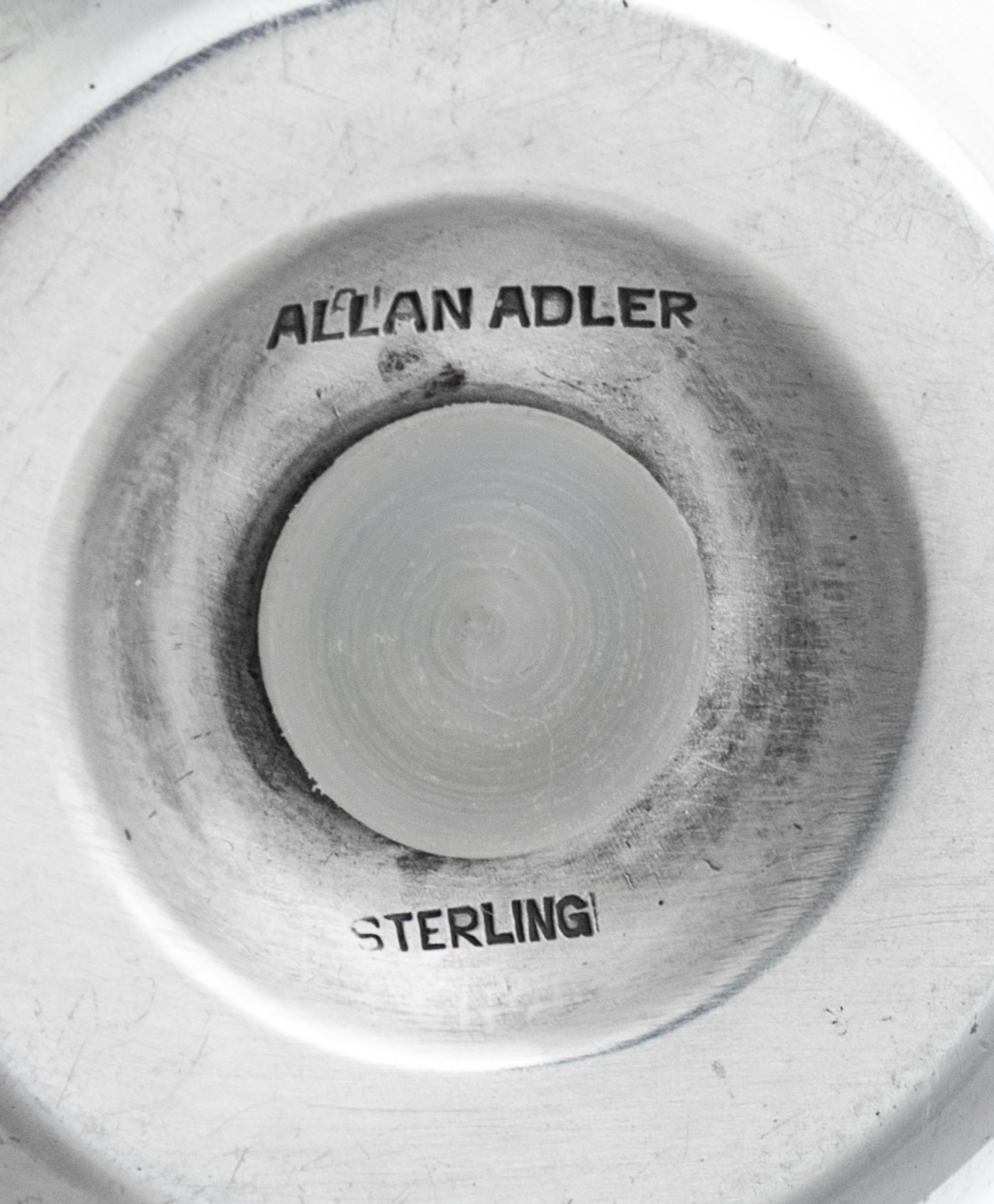 A Group of Three American Silver Casters, Allen Adler, Los Angeles, CA, 20th Century,