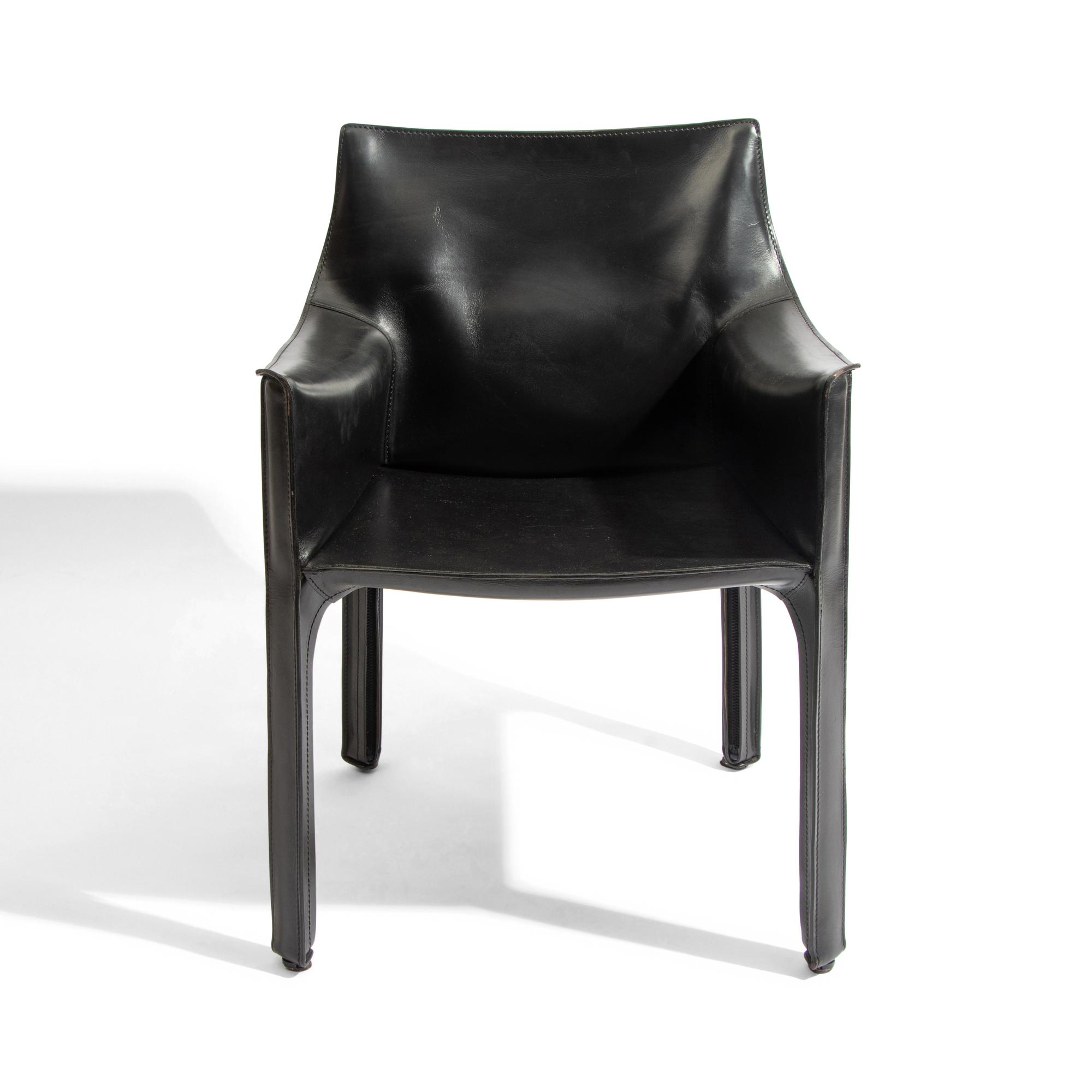 A Pair of 413 Cab Chairs Cassina, Italy