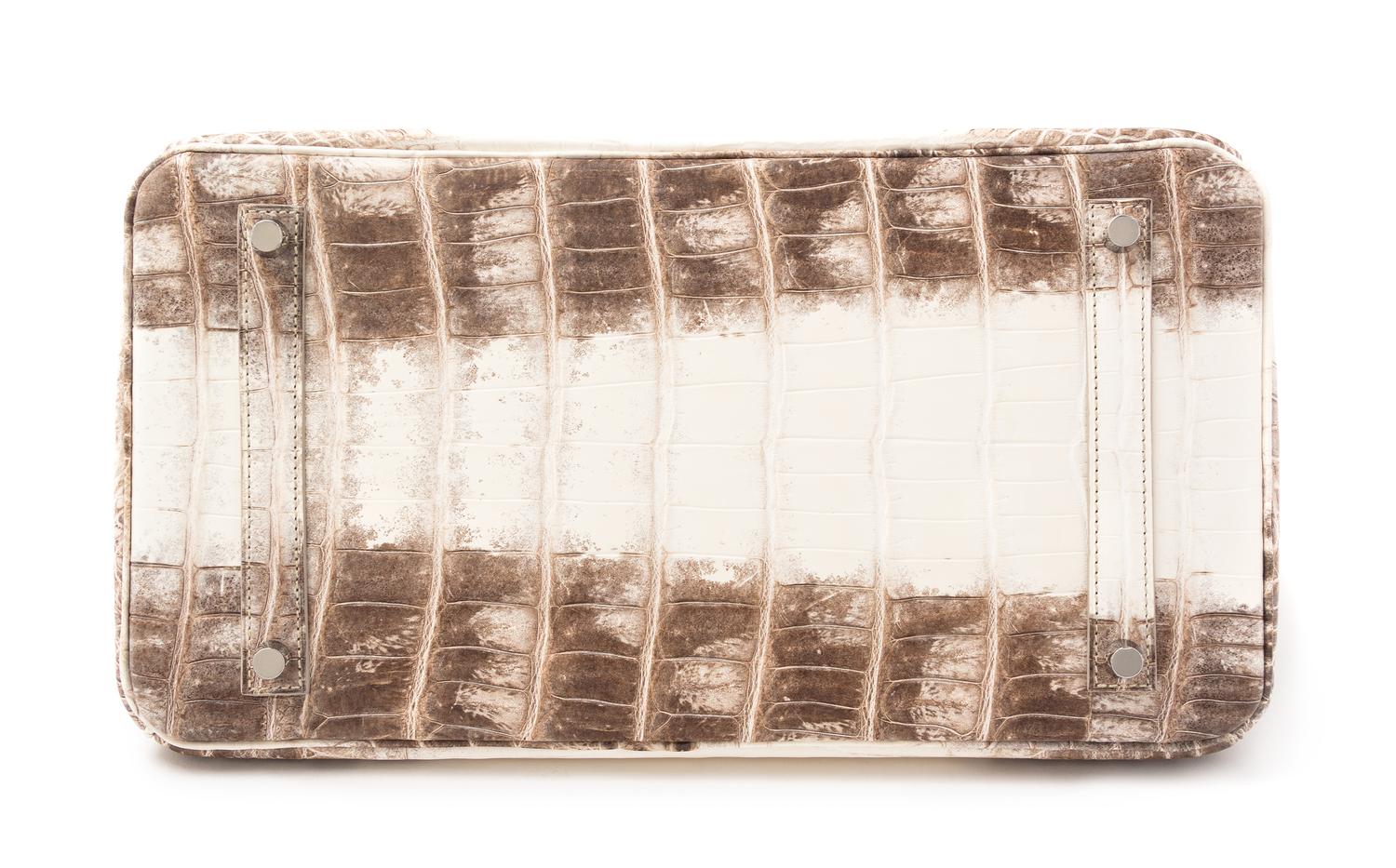 An Hermes Himalayan Niloticus Crocodile 35cm Birkin Handbag, 14" x 10" x 7".