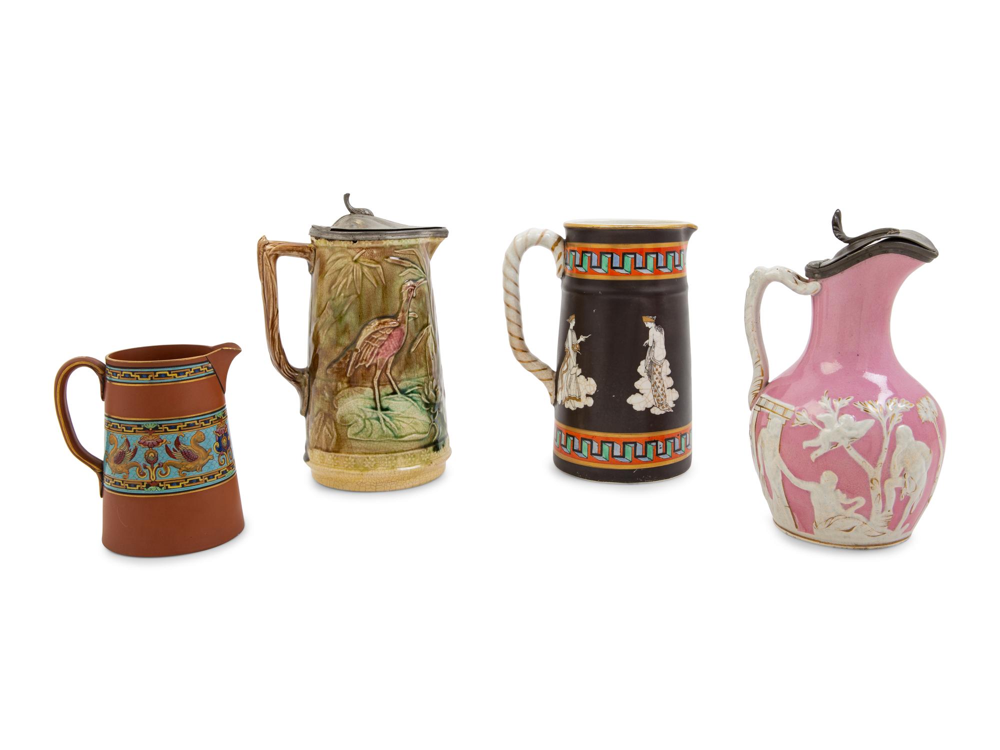 Four Porcelain Pitchers