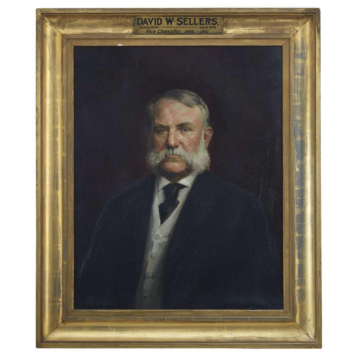Albert Rosenthal (1863-1939) Portrait of David Wampole Sellers (1833-1901)