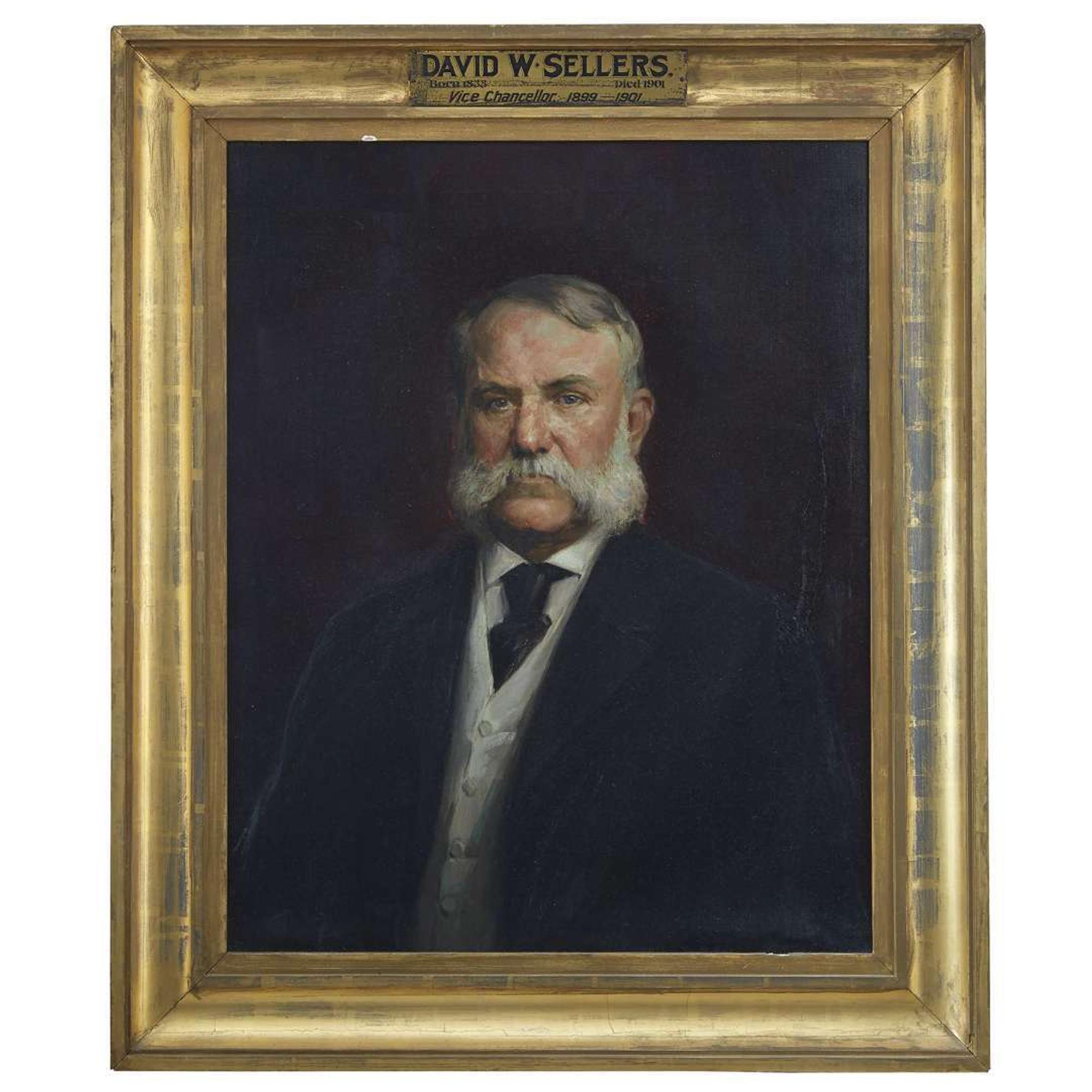 Albert Rosenthal (1863-1939) Portrait of David Wampole Sellers (1833-1901)