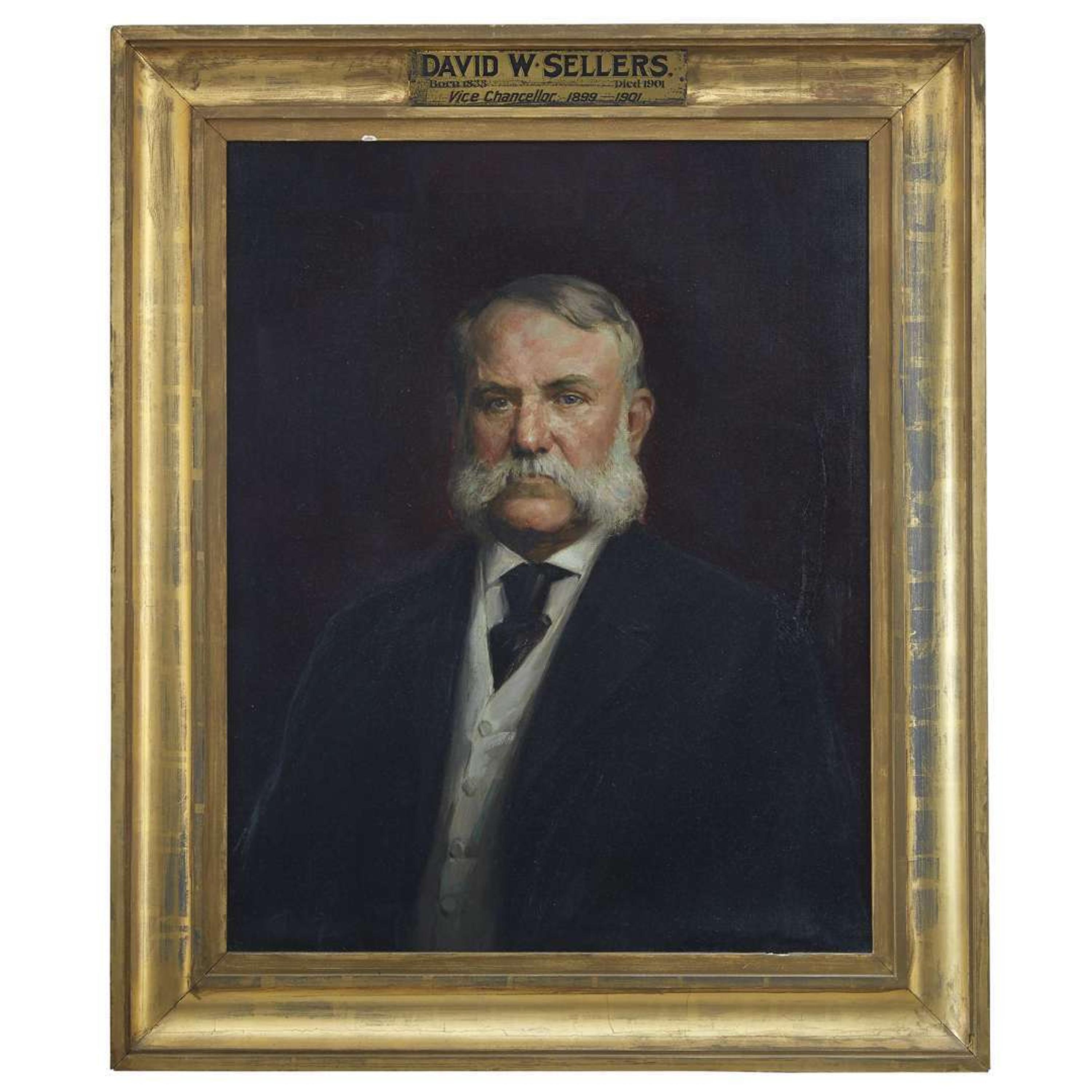 Albert Rosenthal (1863-1939) Portrait of David Wampole Sellers (1833-1901)